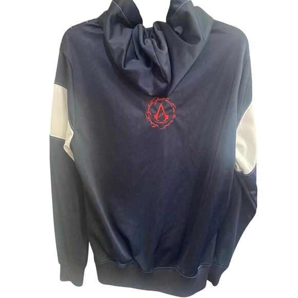 Official Assassin’s Creed UNITY Game Hoodie – Bioworld 2015 – Navy/White - Large - Picture 2 of 7